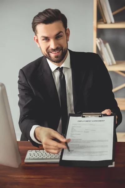 En la entrevista de trabajo — Foto de Stock