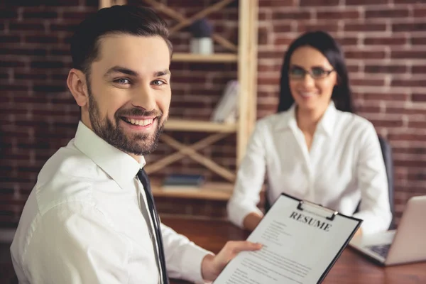 En la entrevista de trabajo — Foto de Stock