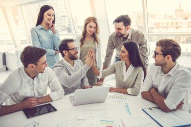 çalışan iş adamları 