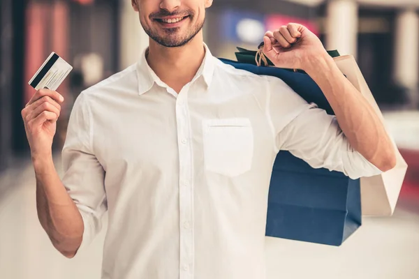 Man doen winkelen — Stockfoto