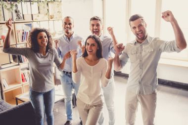 Başarılı iş ekibi.