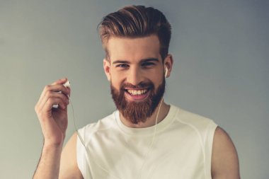 yakışıklı genç sporcu