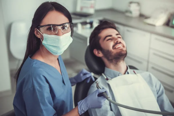 At the dentist — Stock Photo, Image