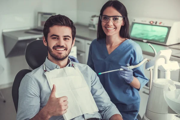 At the dentist — Stock Photo, Image