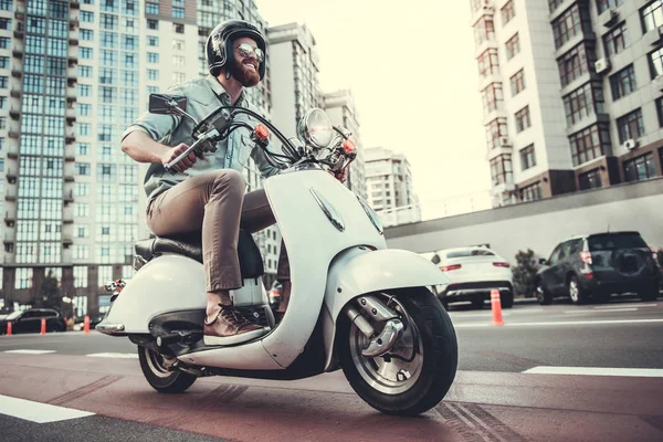 Guy on scooter