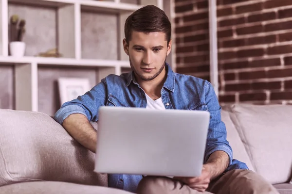 Businessman at home — Stock Photo, Image