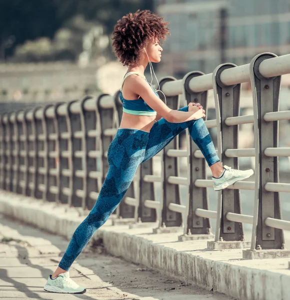 Afro-amerikan sport kvinna — Stockfoto