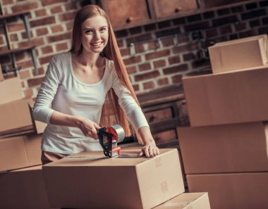 Güzel kız hareketli