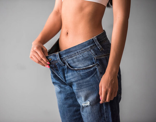 Slim Afro American girl