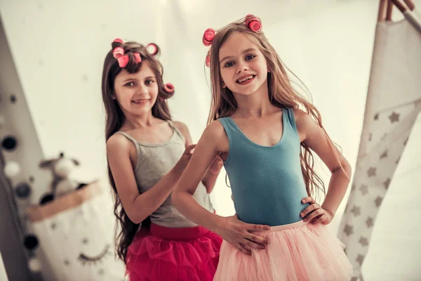 Little girls playing — Stock Photo, Image