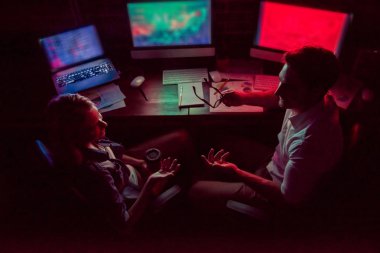 Çalışma gece Çift