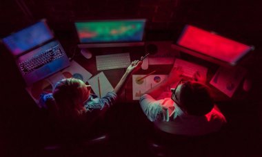 Çalışma gece Çift