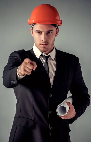 Handsome young architect — Stock Photo, Image