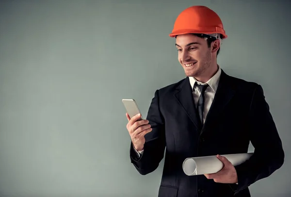 Handsome young architect — Stock Photo, Image