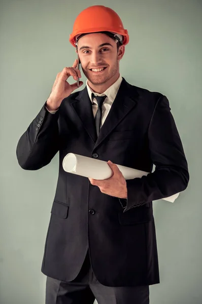 Handsome young architect — Stock Photo, Image