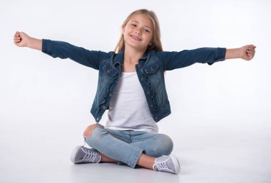 Güzel küçük kız.