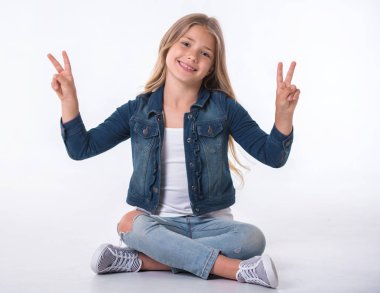 Güzel küçük kız.