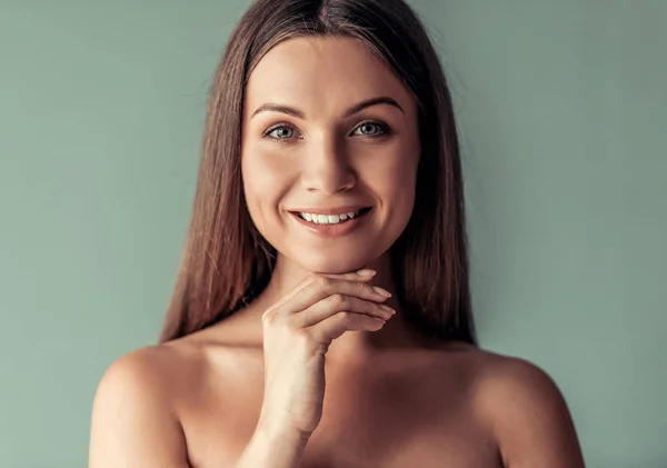 Mulher jovem, beleza — Fotografia de Stock