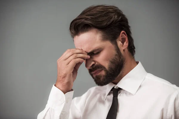 Handsome bearded businessman — Stock Photo, Image