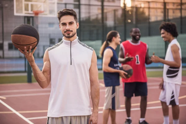 Guys playing basketball - Stock Image - Everypixel