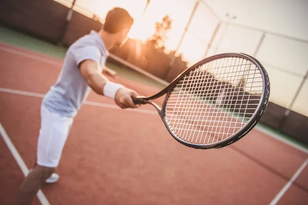 Par spela tennis — Stockfoto