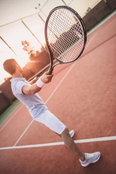 Pareja jugando tenis —  Fotos de Stock