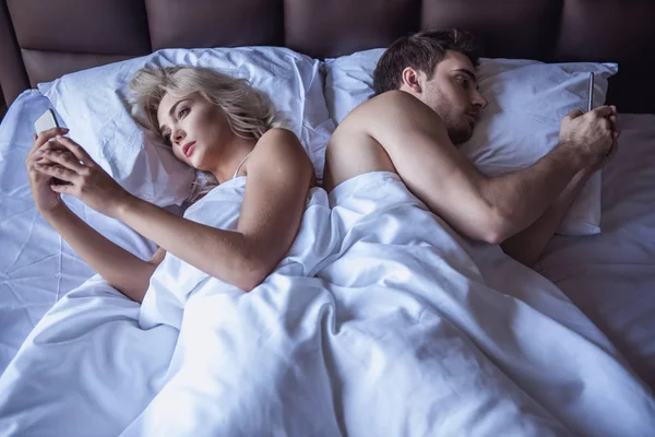 침대에서의 부부 생활 — 스톡 사진