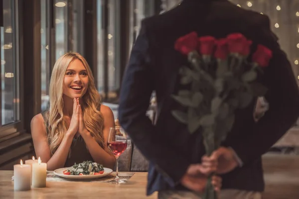 Couple on a date — Stock Photo, Image