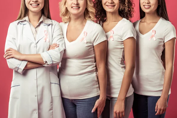 Women against breast cancer — Stock Photo, Image
