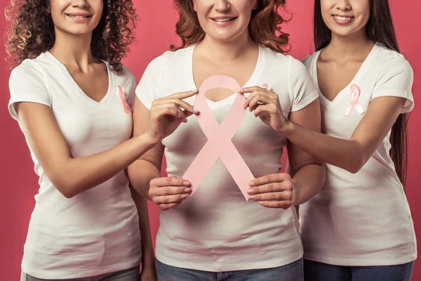 Women against breast cancer — Stock Photo, Image