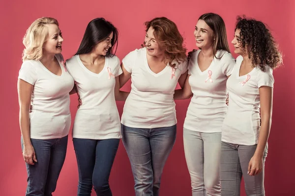 Vrouwen tegen kanker van de borst — Stockfoto