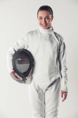 Güzel kadın fencer