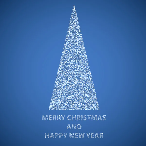 青い背景の抽象的なクリスマスツリー ロイヤリティフリーのストックイラスト