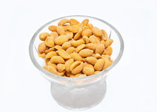 Kacang asin dalam mangkuk — Stok Foto