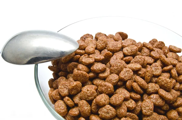 Cereales de chocolate en el bowl —  Fotos de Stock
