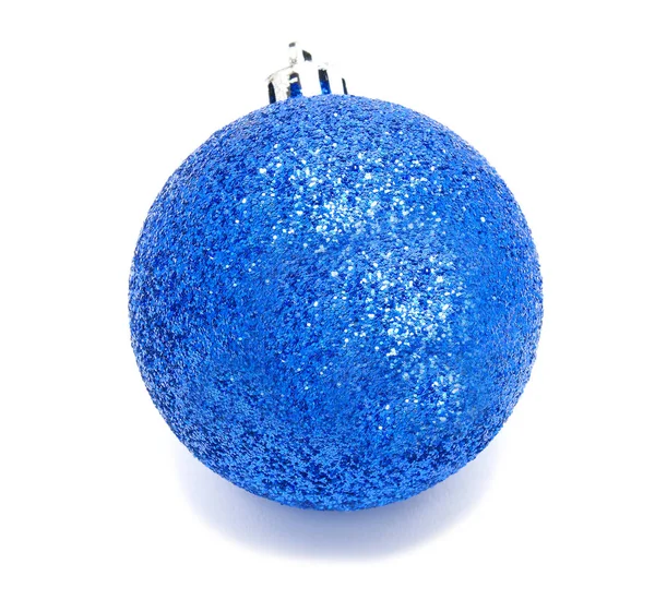 Perfec boule de Noël bleu isolé — Photo