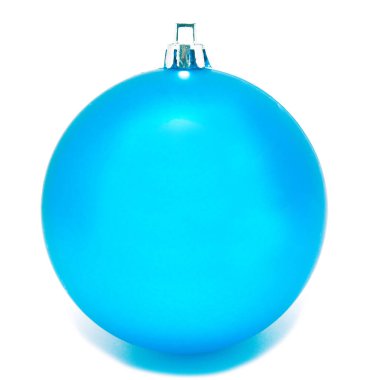 Mükemmelsin mavi Noel top izole