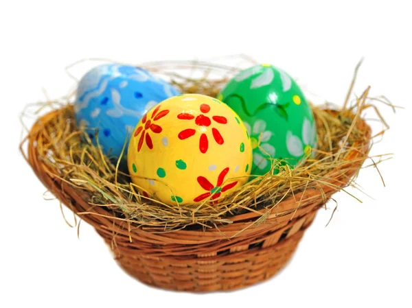 Sepette Paskalya Yumurtaları — Stok fotoğraf