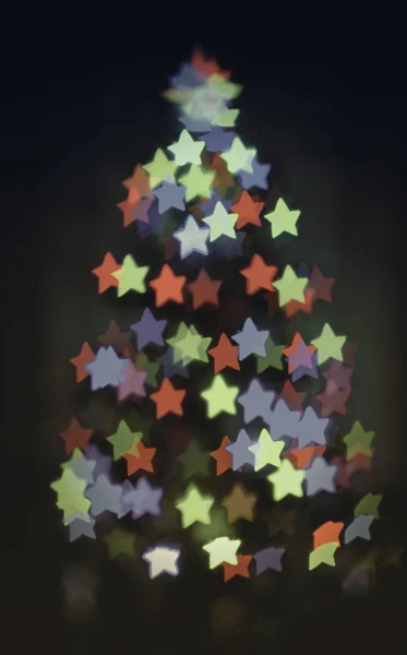 Gloeiende Kerstboom — Stockfoto