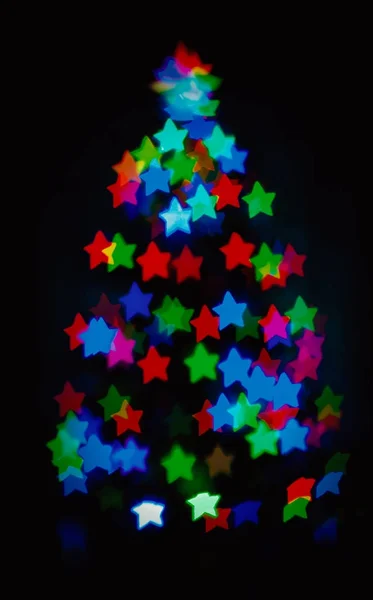 Glowing christmas tree — Stock Photo, Image