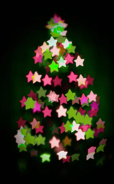 Albero di Natale incandescente — Foto Stock