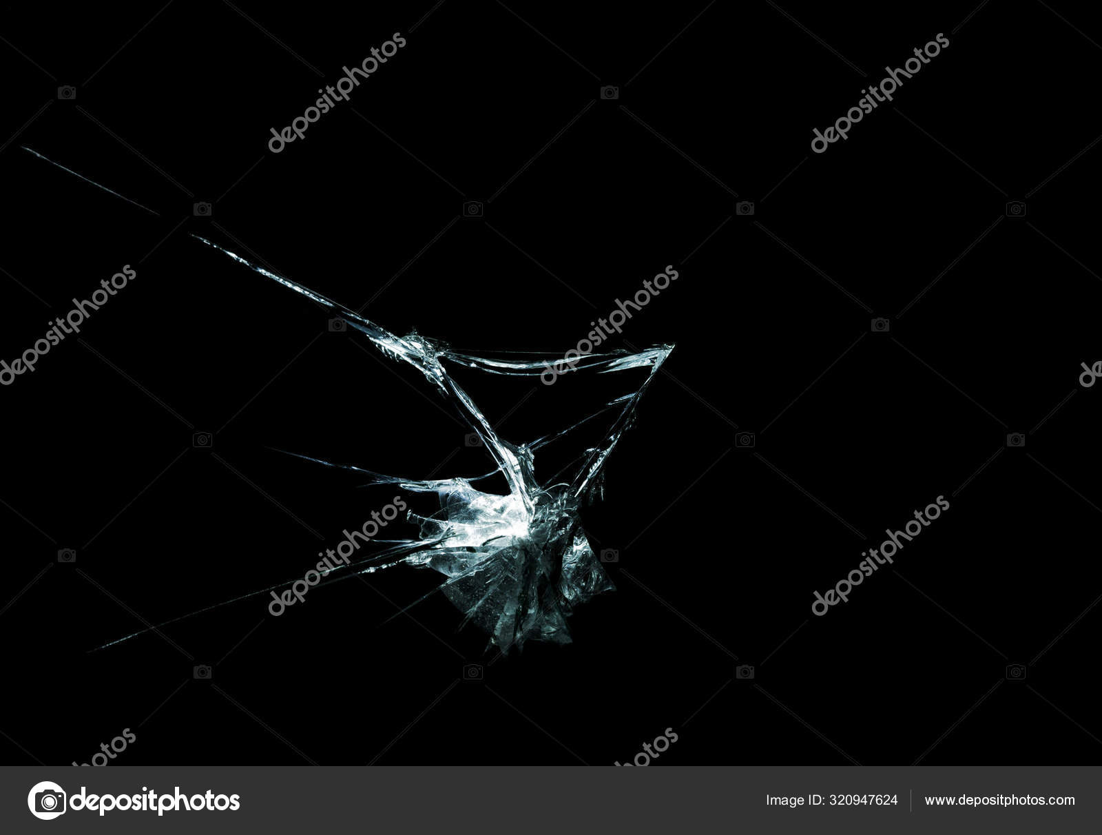 Abstraction Crack Broken Glass Mirror Isolated Background — Stock Photo ©  benardos #320947624, image size:1600x1212