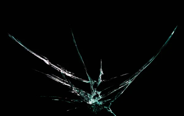 abstraction crack on broken glass and mirror on an isolated background