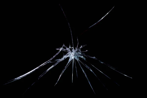 abstraction crack on broken glass and mirror on an isolated background