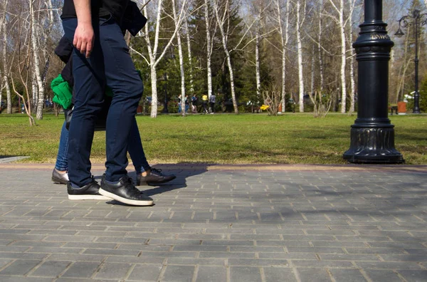 Walking City Streets Shoes Athletic Shoes — Stock Photo, Image