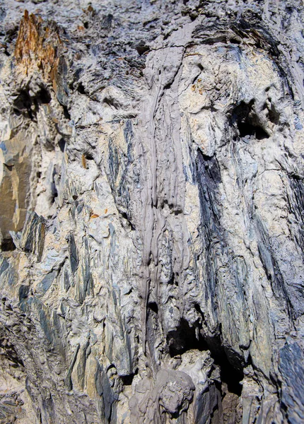 Την Κατάρρευση Του Βράχου Μορφή Παγωμένου Ρεύματος Λάσπης — Φωτογραφία Αρχείου