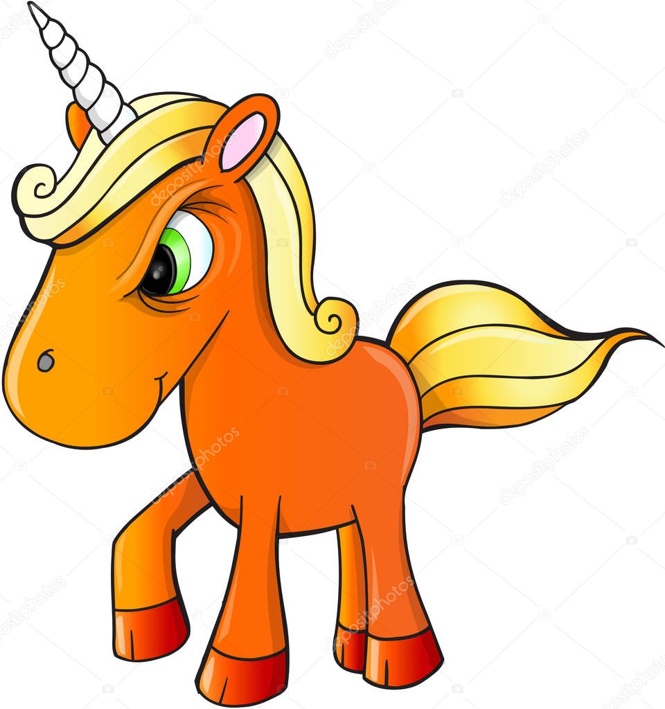 Download Angry Mean Unicorn Vector Illustration Art — Stock Vector ...