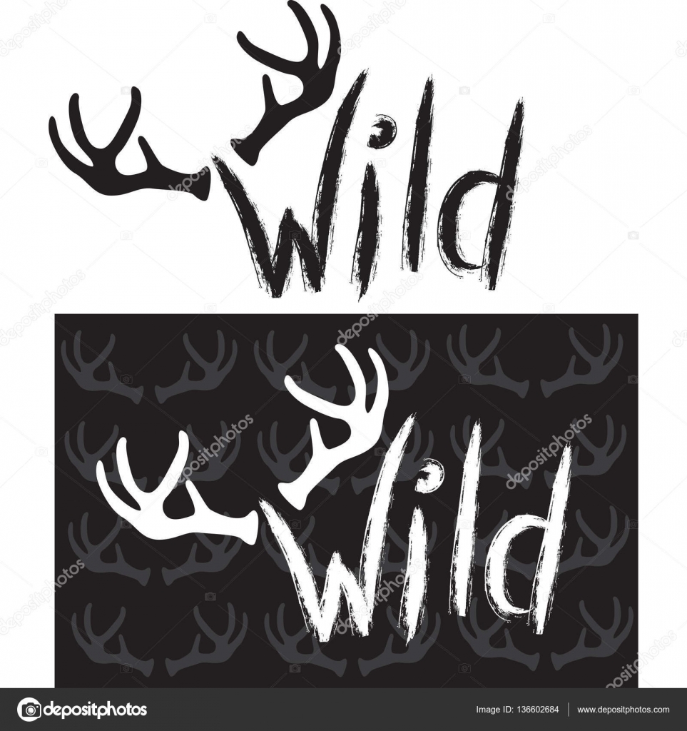 Wild. Handgezeichneter Schriftzug Stock Vector by ©wikki33 136602684