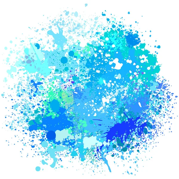 Color background of paint splashes — Stock Vector