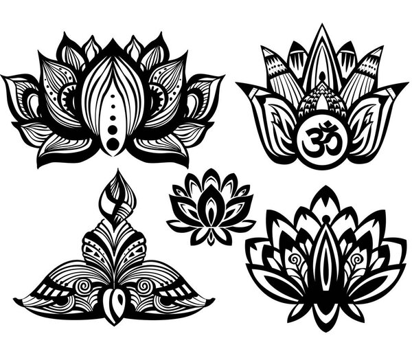 Set of Ornamental Lotus 